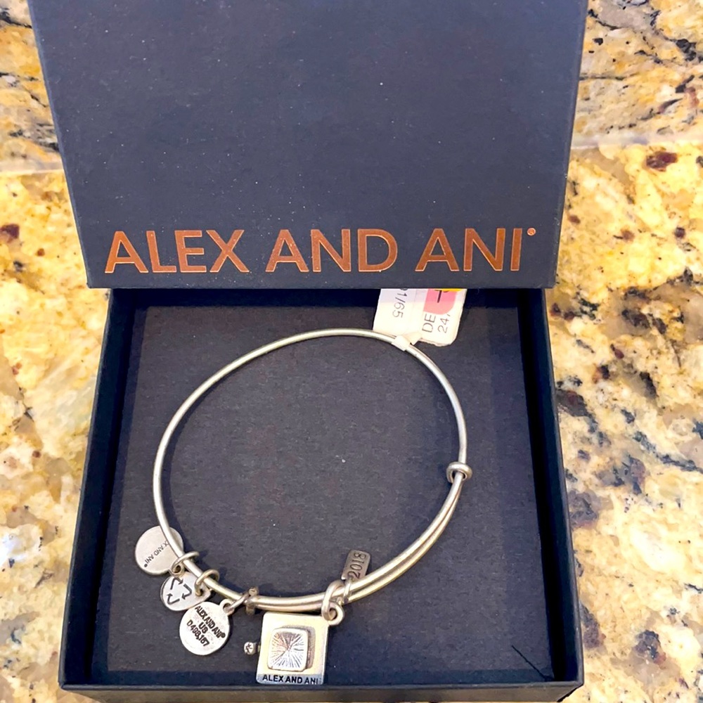ALEX AND ANI graduation 2018 silver bracelet.